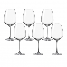 Set 6 pahare pentru vin BOHEMIA CRISTAL GISELLE 560ml