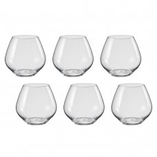 Set 6 pahare BOHEMIA CRISTAL AMOROSO fara picior 440ml