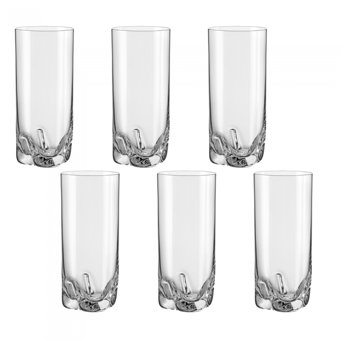 Set 6 pahare bauturi racoritoare BOHEMIA CRISTAL TRIO 300ml