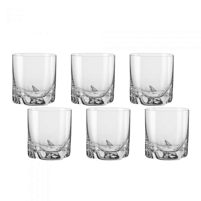 Set 6 pahare pentru whisky BOHEMIA CRISTAL TRIO 260ml