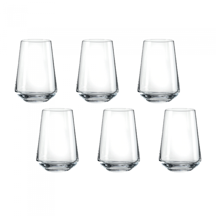 Set 6 pahare bauturi racoritoare BOHEMIA CRISTAL SIESTA 380ml
