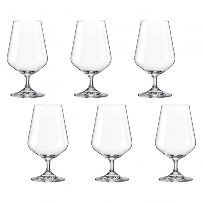 Set 6 pahare bere BOHEMIA CRISTAL SIESTA 550ml