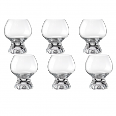 Set 6 pahare pentru coniac BOHEMIA CRISTAL GINA 250ml