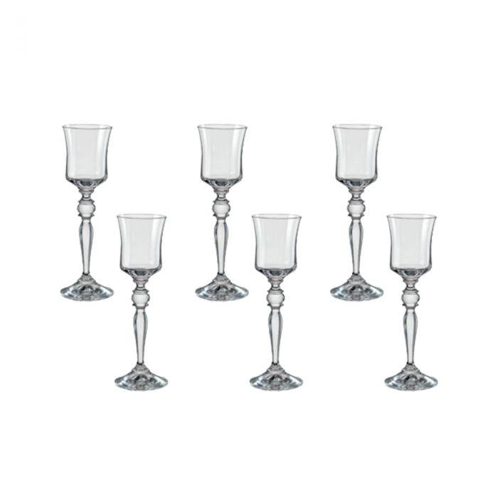 Set 6 pahare pentru lichior BOHEMIA CRISTAL GRACE 60ml