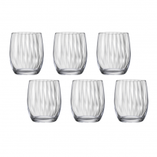 Set 6 pahare whisky BOHEMIA CRISTAL WATERFALL 300ml