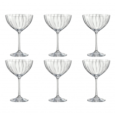 Set 6 pahare pentru cocktail BOHEMIA CRISTAL WATERFALL 340ml