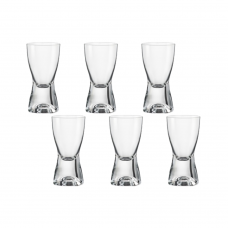 Set 6 pahare shot BOHEMIA CRISTAL SAMBA 70ml