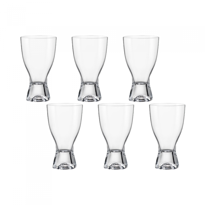 Set 6 pahare vin rosu BOHEMIA CRISTAL SAMBA 320ml