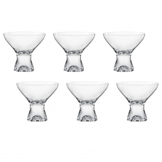 Set 6 pahare BOHEMIA CRISTAL SAMBA pentru cocktail sau sampanie 330ml
