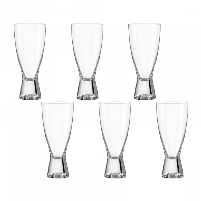 Set 6 pahare bauturi racoritoare BOHEMIA CRISTAL SAMBA 350ml