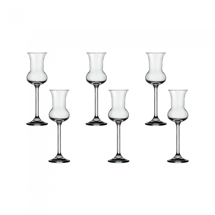 Set 6 pahare pentru Grappa BOHEMIA CRISTAL SPECIALS 85ml
