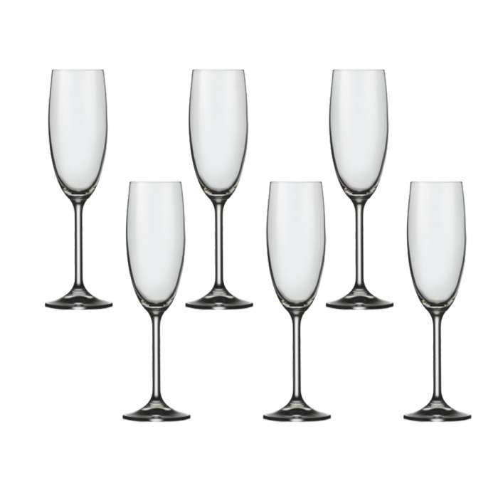 Set 6 pahare sampanie BOHEMIA CRISTAL HARMONY 180ml