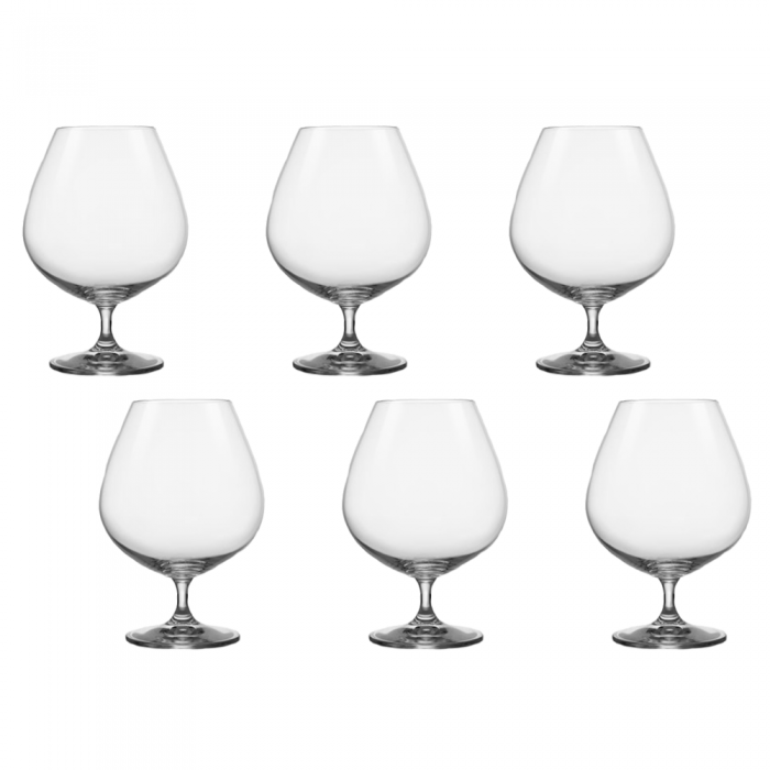 Set 6 pahare brandy BOHEMIA CRISTAL VINTAGE 875ml