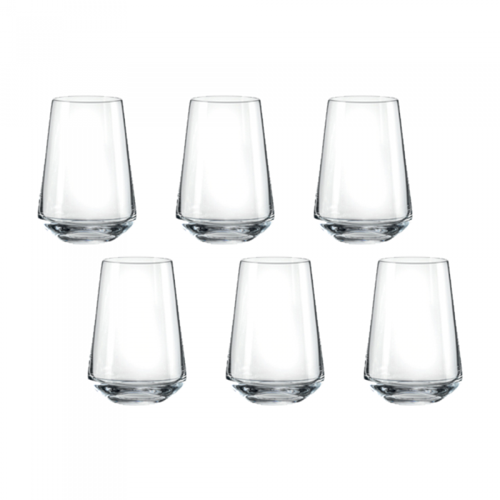 Set 6 pahare bauturi racoritoare BOHEMIA CRISTAL SIESTA 440ml