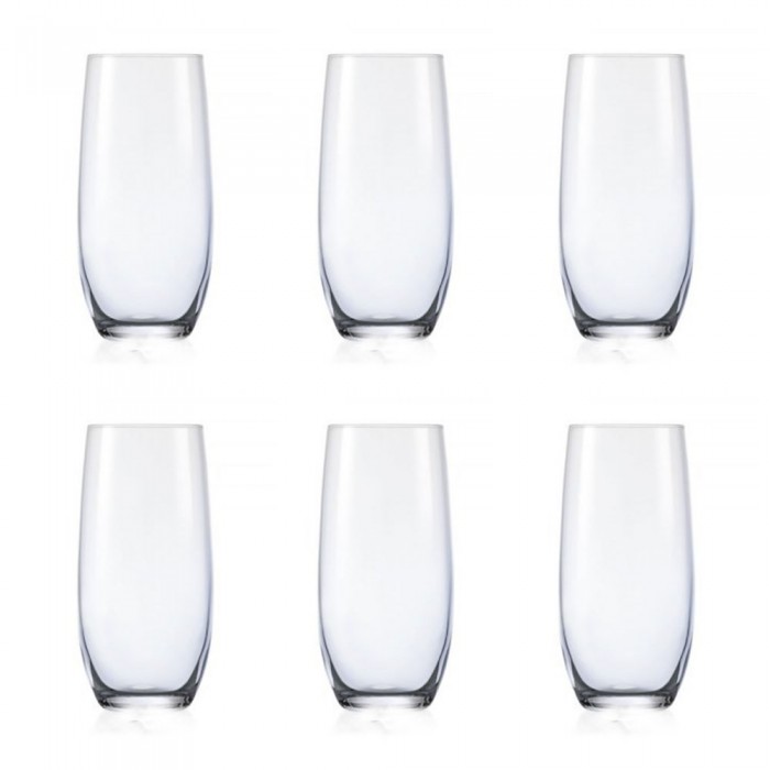 Set 6 pahare bauturi racoritoare BOHEMIA CRISTAL CLUB 350ml, D7,3xh15,2cm