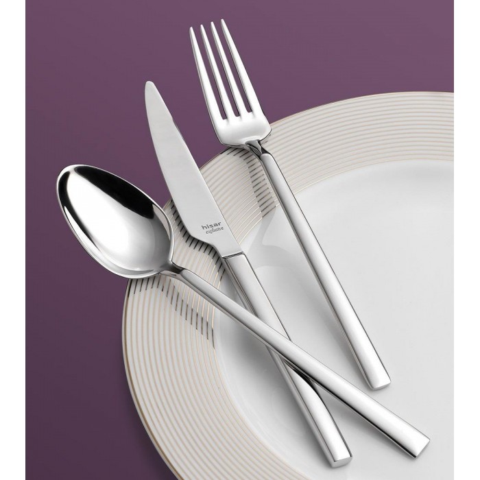 Set 6 cutite desert, profesionale, HISAR MILANO, inox 18/10, L19,4cm