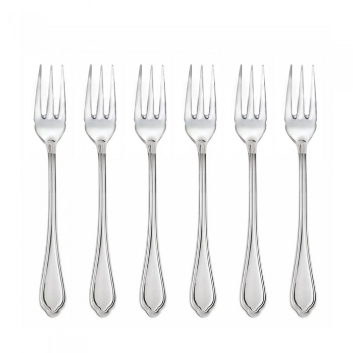 Set 6 furculite peste, HISAR FLORENCE, inox 18/10, L17,5cm