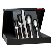 Set tacamuri 30 piese pentru 6 persoane, HISAR FLORENCE GOLD, inox 18/10