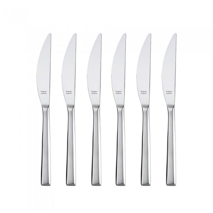 Set 6 cutite pentru aperitiv, profesionale, HISAR MIAMI, inox 18/10, L21,5cm