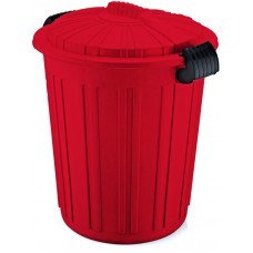 Cos de gunoi N-5 73lt ICIKALA 45x52cm rosu MN0131121