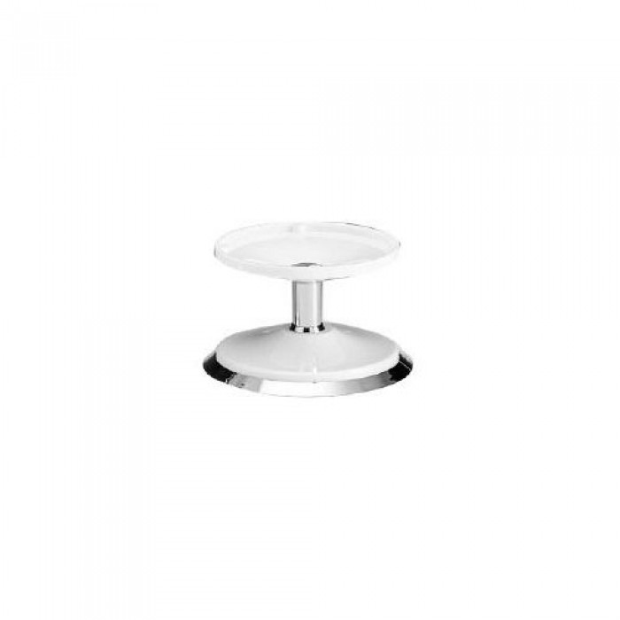 Suport din policarbonat pentru platouri RAKI, D16,5xh10cm, alb