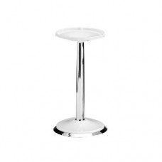 Suport din policarbonat pentru platouri RAKI, D16,5xh30cm, alb