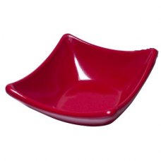Bol patrat melamina RAKI, 8,5x8,5xh3,5cm, rosu