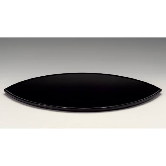 Platou oval melamina RAKI, 54x35xh1cm, negru