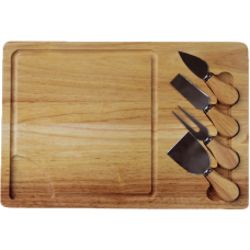 Set platou cu cutite pentru servit branzeturi RAKI 38x26xh1,9cm