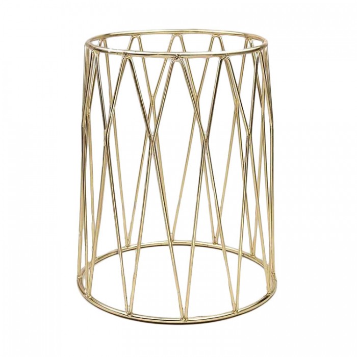 Stand metalic non alunecare expunere bufet, RAKI, 25x21,2xh30cm, finisaj auriu, metal acoperit cu PVC