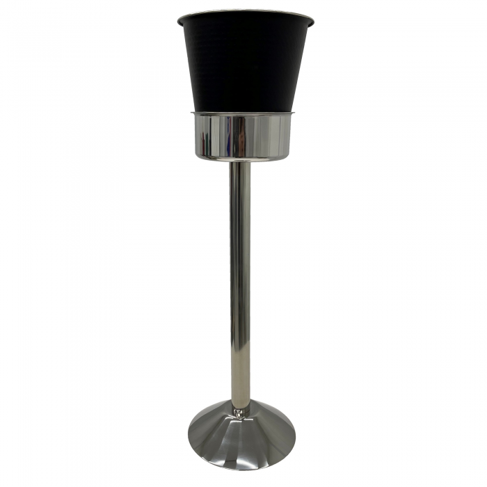 Frapiera neagra si picior H62cm argintiu CULINARO