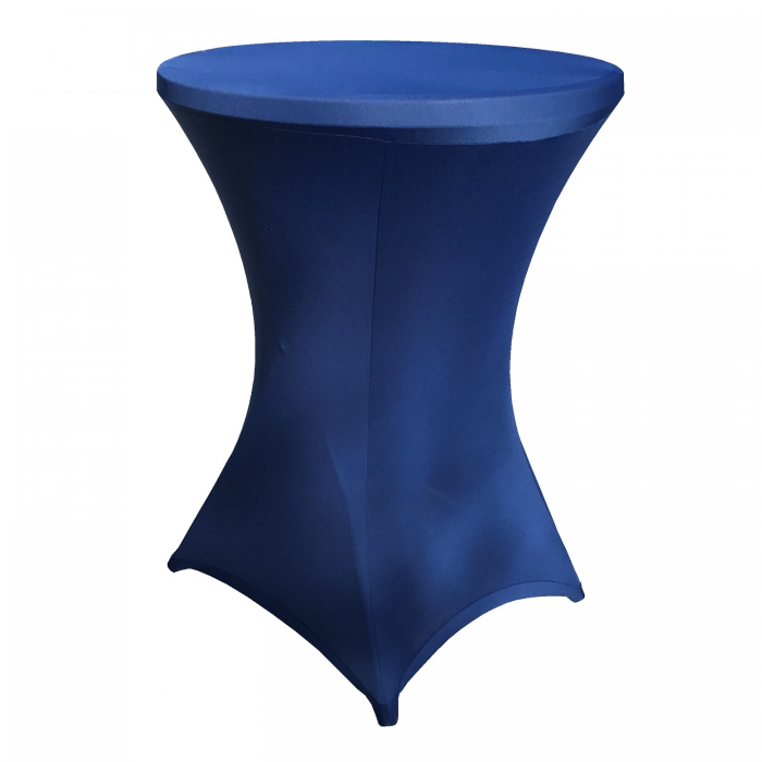 Husa stretch CULINARO pentru mese cocktail 80xh110cm, dark blue