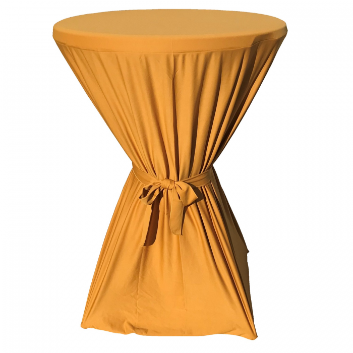 Fata de masa cu panglica CULINARO pentru mese cocktail 80xh110cm, gold