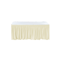 Fusta de masa dreptunghiulara CULINARO 152x76xH74cm catering, evenimente, ivory, L 456cm