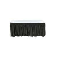 Fusta de masa dreptunghiulara CULINARO 152x76xH74cm catering, evenimente, neagra, L 456cm
