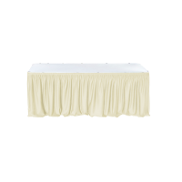 Fusta de masa dreptunghiulara CULINARO 180x76xH74cm catering, evenimente, ivory, L 514cm