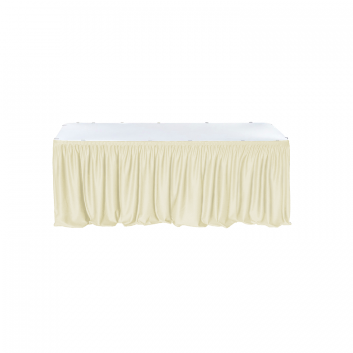 Fusta de masa dreptunghiulara CULINARO 180x76xH74cm catering, evenimente, ivory, L 514cm