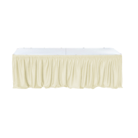Fusta de masa dreptunghiulara CULINARO 244x76xh74cm catering, evenimente, ivory, L 640cm