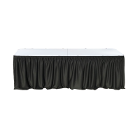Fusta de masa dreptunghiulara CULINARO 244x76xh74cm catering, evenimente, neagra, L 640cm 