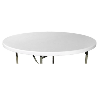 Capac elastic alb CULINARO pentru masa rotunda catering 152xh74cm