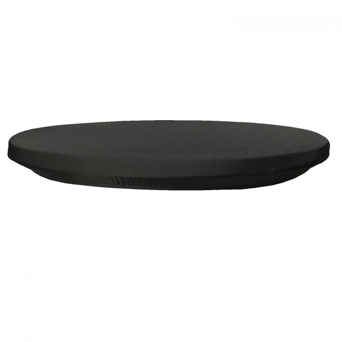 Capac elastic negru CULINARO pentru masa rotunda catering 180xh74cm