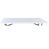 Capac elastic alb CULINARO pentru masa catering 244x76xh74cm