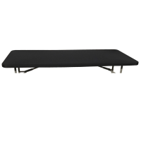 Capac elastic negru CULINARO pentru masa catering 244x76xh74cm