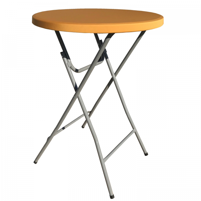 Masa pliabila inalta cocktail CULINARO D80xH110cm cu capac protectie auriu