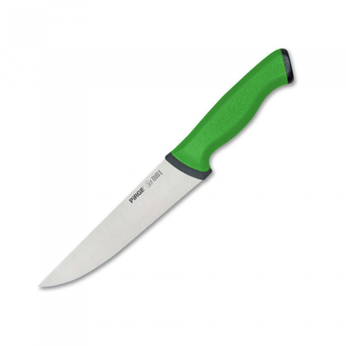 Cutit profesional pentru carne N2, otel inoxidabil PIRGE DUO 16,5cm, maner verde