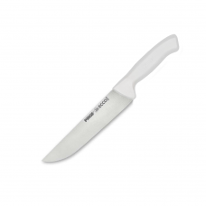 Cutit profesional din otel inoxidabil pentru carne N1 PIRGE ECCO 19cm, maner alb 