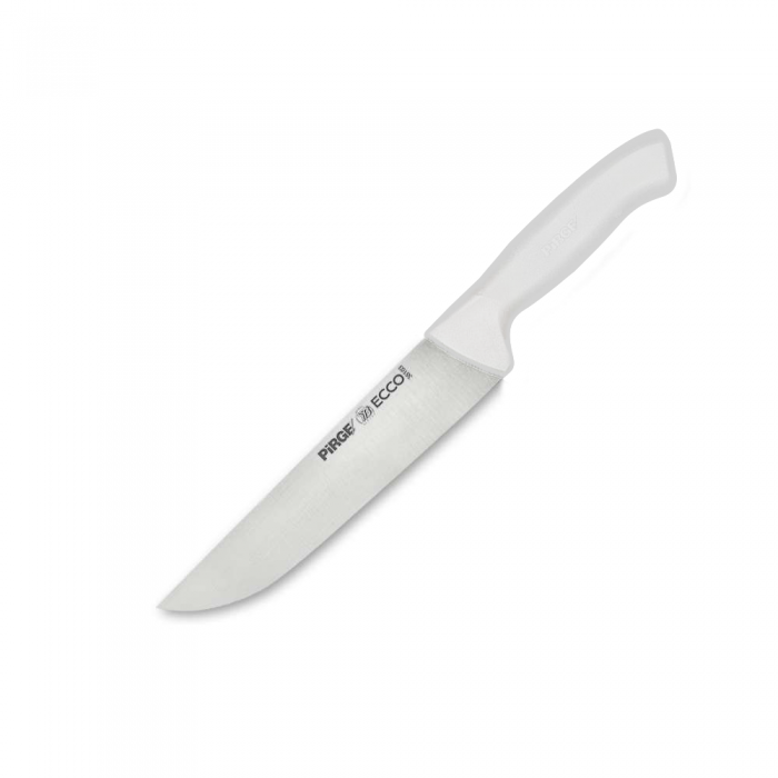 Cutit profesional din otel inoxidabil pentru carne N1 PIRGE ECCO 19cm, maner alb 
