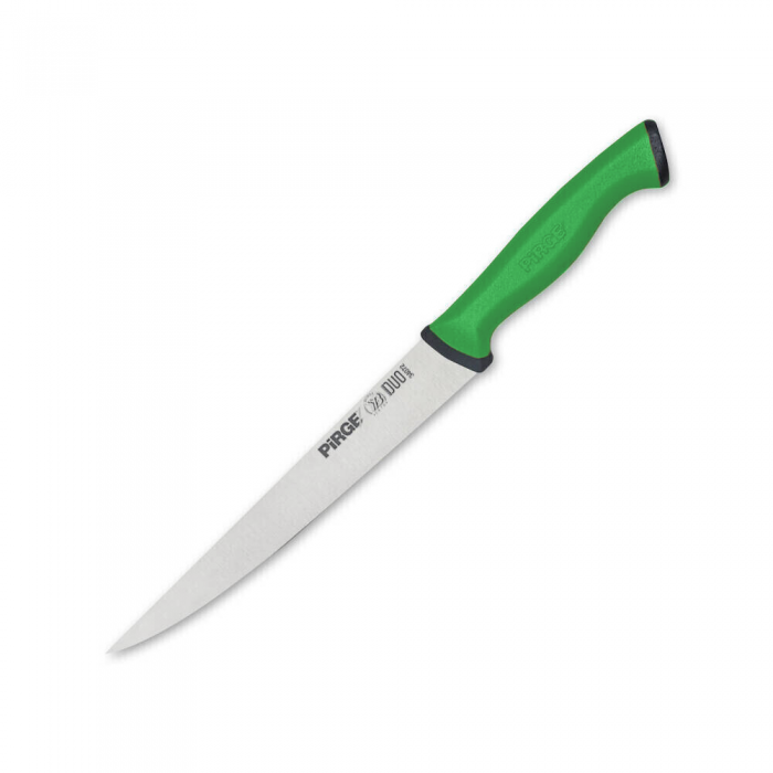 Cutit profesional pentru branzeturi, otel inoxidabil PIRGE DUO 17,5cm, maner verde