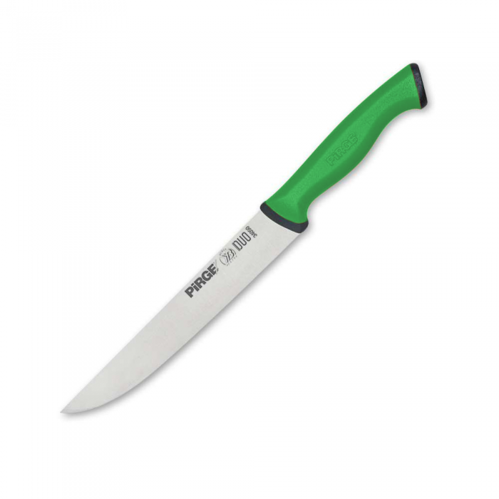 Cutit profesional pentru bucatarie, otel inoxidabil PIRGE DUO 15,5cm, maner verde