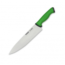 Cutitul bucatarului profesional, otel inoxidabil PIRGE DUO 23cm, maner verde
